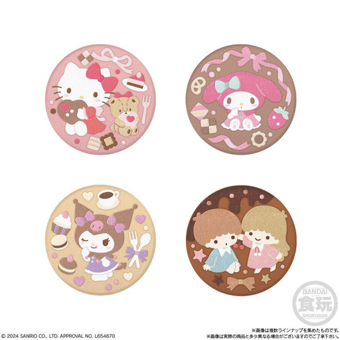 『サンリオキャラクターズ』【食玩】 刺繍缶バッジビスケット3【BOX】